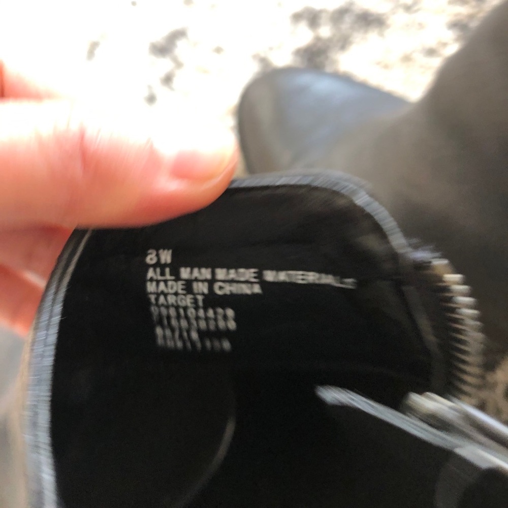 Universal Thread Black Ankle Heeled Booties - image 7